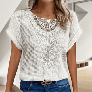 Elegant Ibiza-style relaxed top for women | Simone