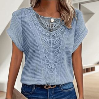 Elegant Ibiza-style relaxed top for women | Simone
