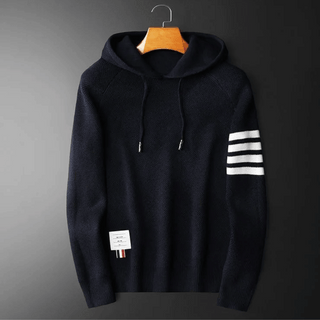 Alessandro Contrast Stripe Hooded Sweater