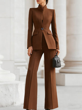 Elegant blazer and trouser suit set for women | Adrielle