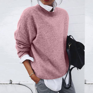 Elena Cashmere Sweater | Luxury Crew Neck with Elegant Silhouette