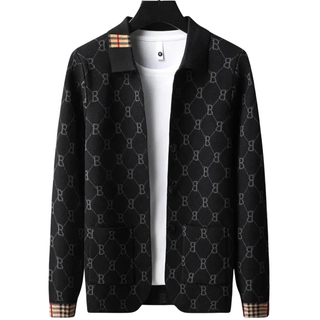 Marcello Monogram Knit Cardigan | LS