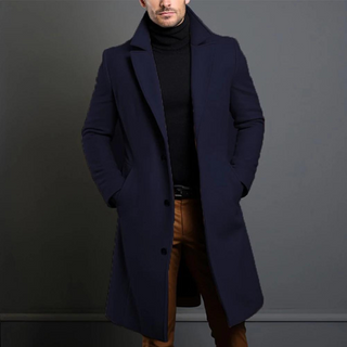 William Men’s Wool Coat – Classic Tailored Fit with Warm, Durable Fabric