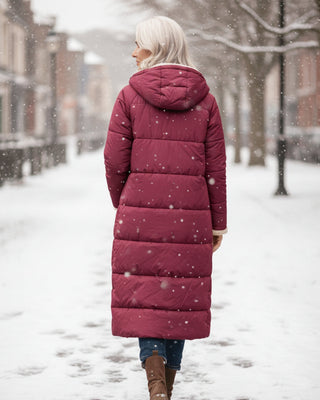 Warm sherpa-lined winter coat for women | Eleanor