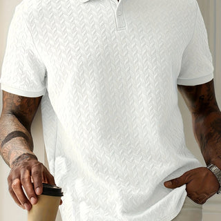 Classic textured everyday polo shirt for men | Ellison