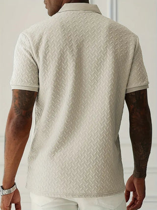 Classic textured everyday polo shirt for men | Ellison