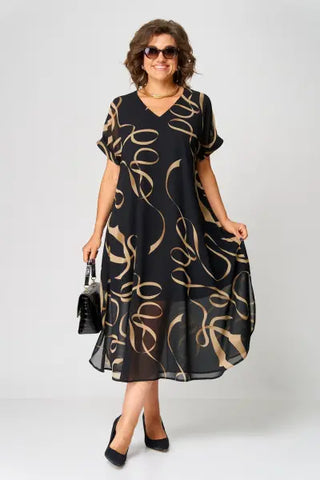 Cosy elegant relaxed everyday dress for women | Pauline