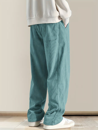 Relaxed drawstring corduroy everyday trousers for men | Ellison