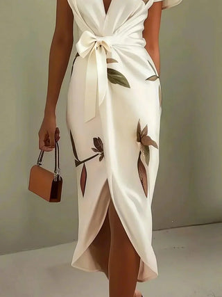 Elegant wrap everyday dress for women | Brenna