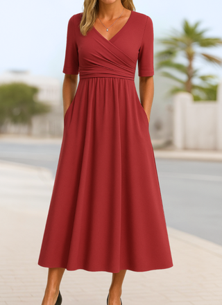 Stylish crossover everyday dress for women | Monica