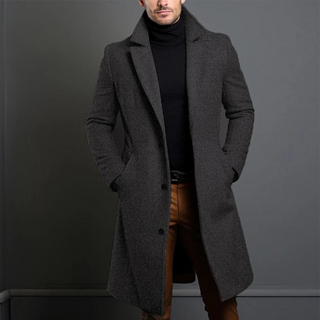 William Men’s Wool Coat – Classic Tailored Fit with Warm, Durable Fabric