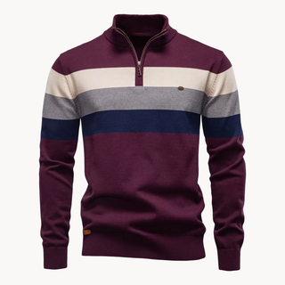 Classic quarter-zip everyday jumper for men | Burk