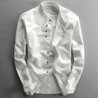 Japanese-Inspired Button Shirt – Refined Minimal Silhouette | Apollo