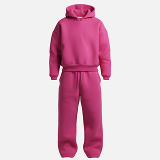 Oversized streetwear hoodie tracksuit set for men