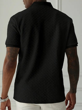 Classic textured everyday polo shirt for men | Ellison