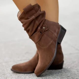 Classic orthopaedic suede ankle boots for women | Esther