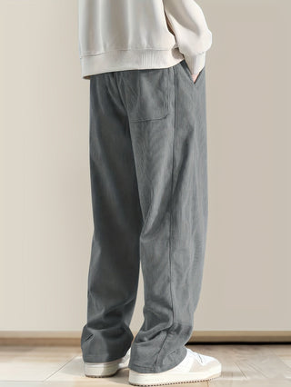 Relaxed drawstring corduroy everyday trousers for men | Ellison