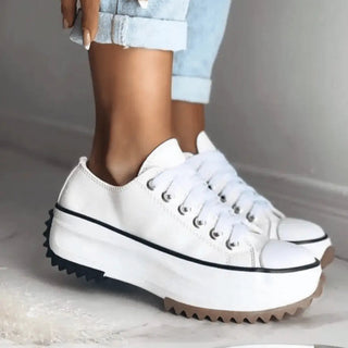 Platform Lace-Up Sneakers – Modern Elevated Silhouette | ChunkyChic