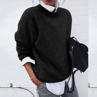 Elena Cashmere Sweater | Luxury Crew Neck with Elegant Silhouette