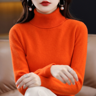 Luxe Cashmere Turtleneck Sweater | Elena