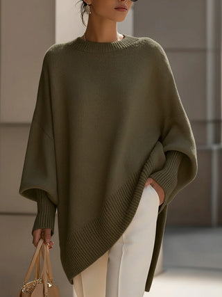 Effortless oversized everyday poncho coat for women | Mandy