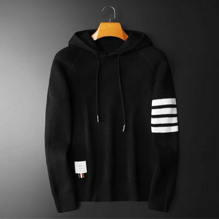 Alessandro Contrast Stripe Hooded Sweater