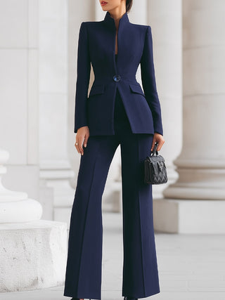 Elegant blazer and trouser suit set for women | Adrielle