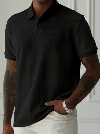 Classic textured everyday polo shirt for men | Ellison