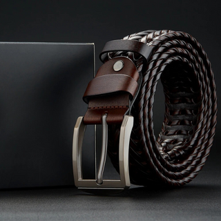 Braided Legacy Cowhide Belt | Handwoven Heritage Design