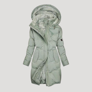 Long hooded winter coat for women | Celeste
