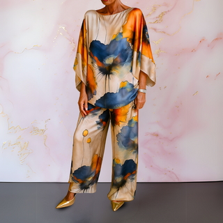 Satin Two-Piece Set – Refined Statement Silhouette | Moniek