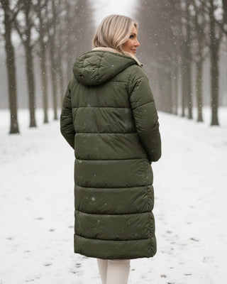 Warm sherpa-lined winter coat for women | Eleanor
