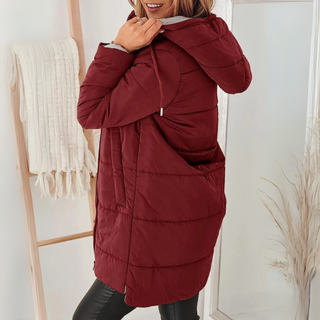 Casual hooded puffer everyday jacket for women | Yila