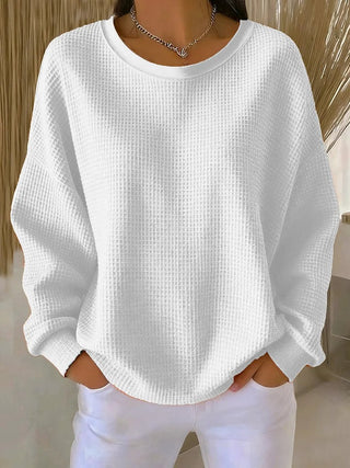Relaxed textured everyday knit jumper for women | Elora