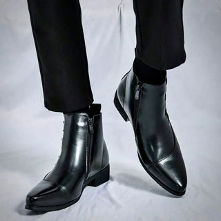 Classic leather everyday dress boots for men | Samuel Thatcher