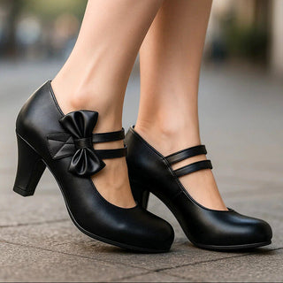 Classic bow-detail elegant heels for women | Bella
