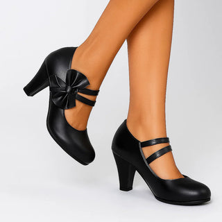 Classic bow-detail elegant heels for women | Bella