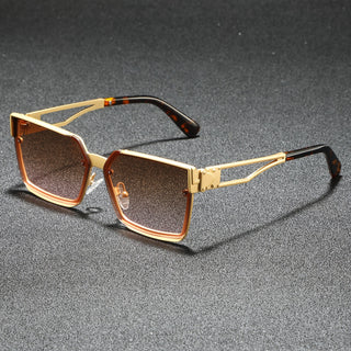 Classic retro half-frame everyday shades for men | Viridian