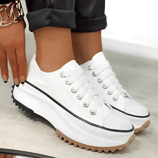 Platform Lace-Up Sneakers – Modern Elevated Silhouette | ChunkyChic