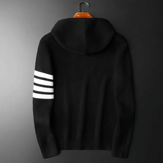 Alessandro Contrast Stripe Hooded Sweater