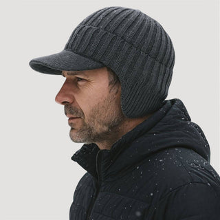 Cosy knitted ear-flap winter hat for women | Antonia
