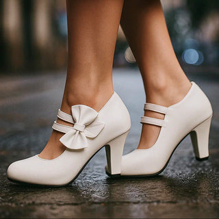 Classic bow-detail elegant heels for women | Bella