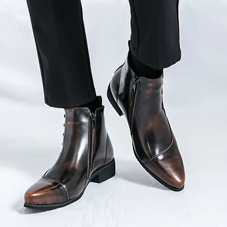 Classic leather everyday dress boots for men | Samuel Thatcher