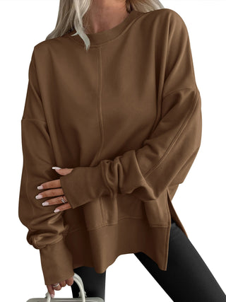 Comfy oversized long-sleeve everyday sweatshirt for women | Gwen