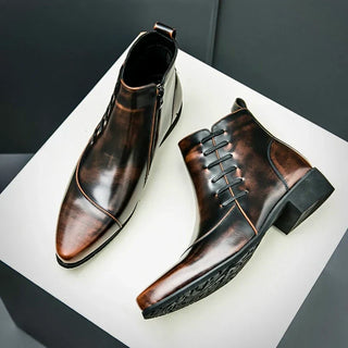 Classic leather everyday dress boots for men | Samuel Thatcher
