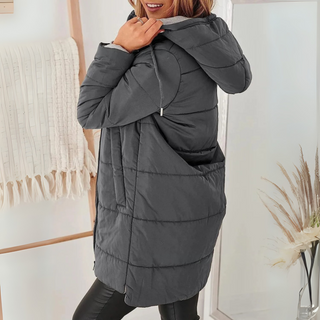 Casual hooded puffer everyday jacket for women | Yila