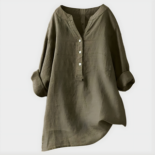 Elegant V-neck blouse for women | Virelle