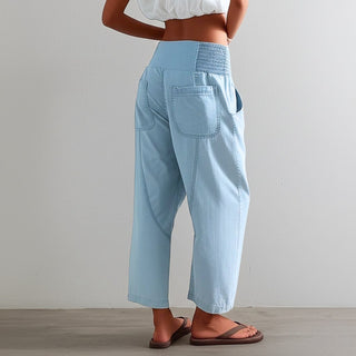 Weekender Wide-Leg Harem Denim Pants