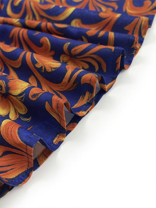 Floral Buttoned Lapel Blouse | Arlena