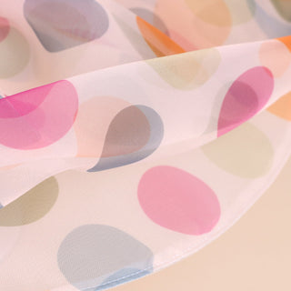 Multicolor Polka Dot Wide Brim Organza Hat | Rosavelle